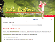 Tablet Screenshot of indiafashion.com